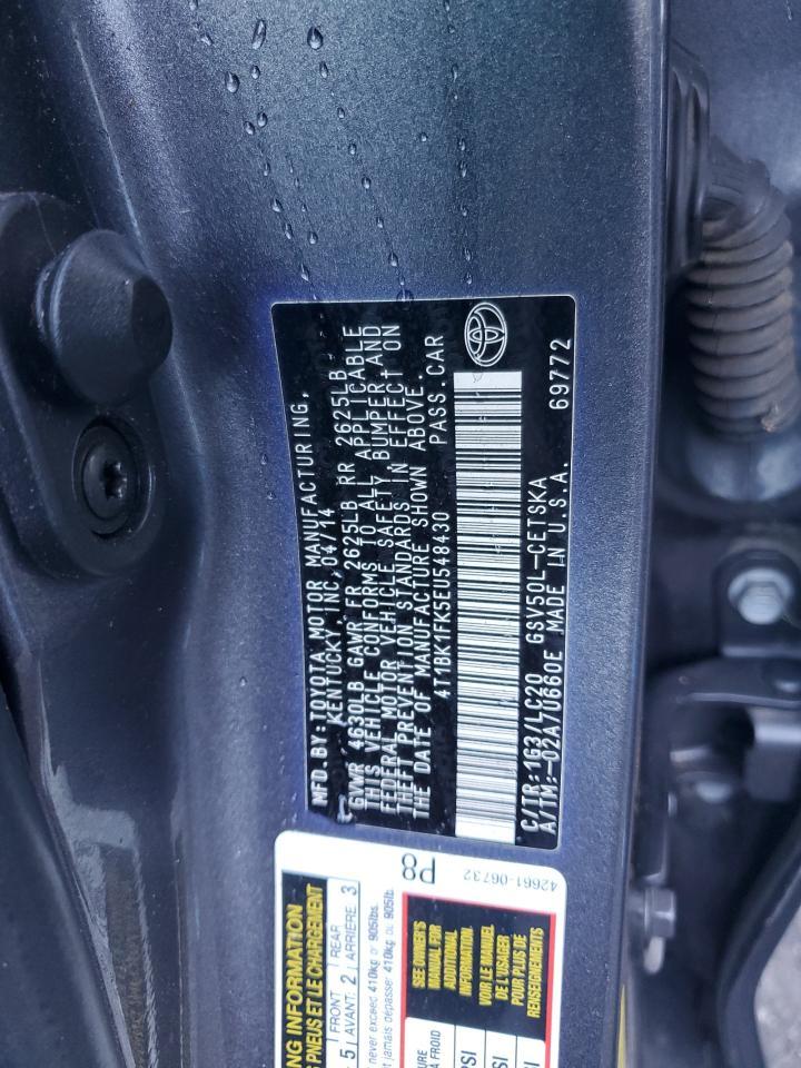 2014 TOYOTA CAMRY