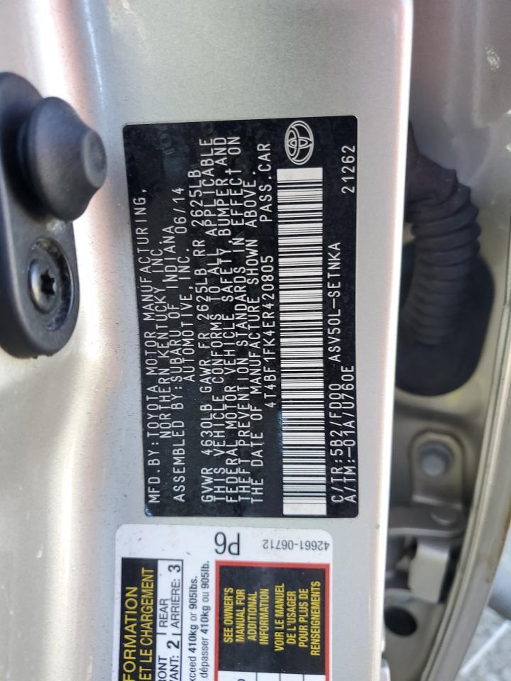 2014 TOYOTA CAMRY