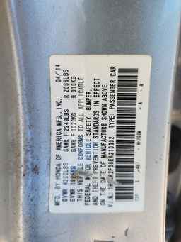 2014 HONDA ACCORD