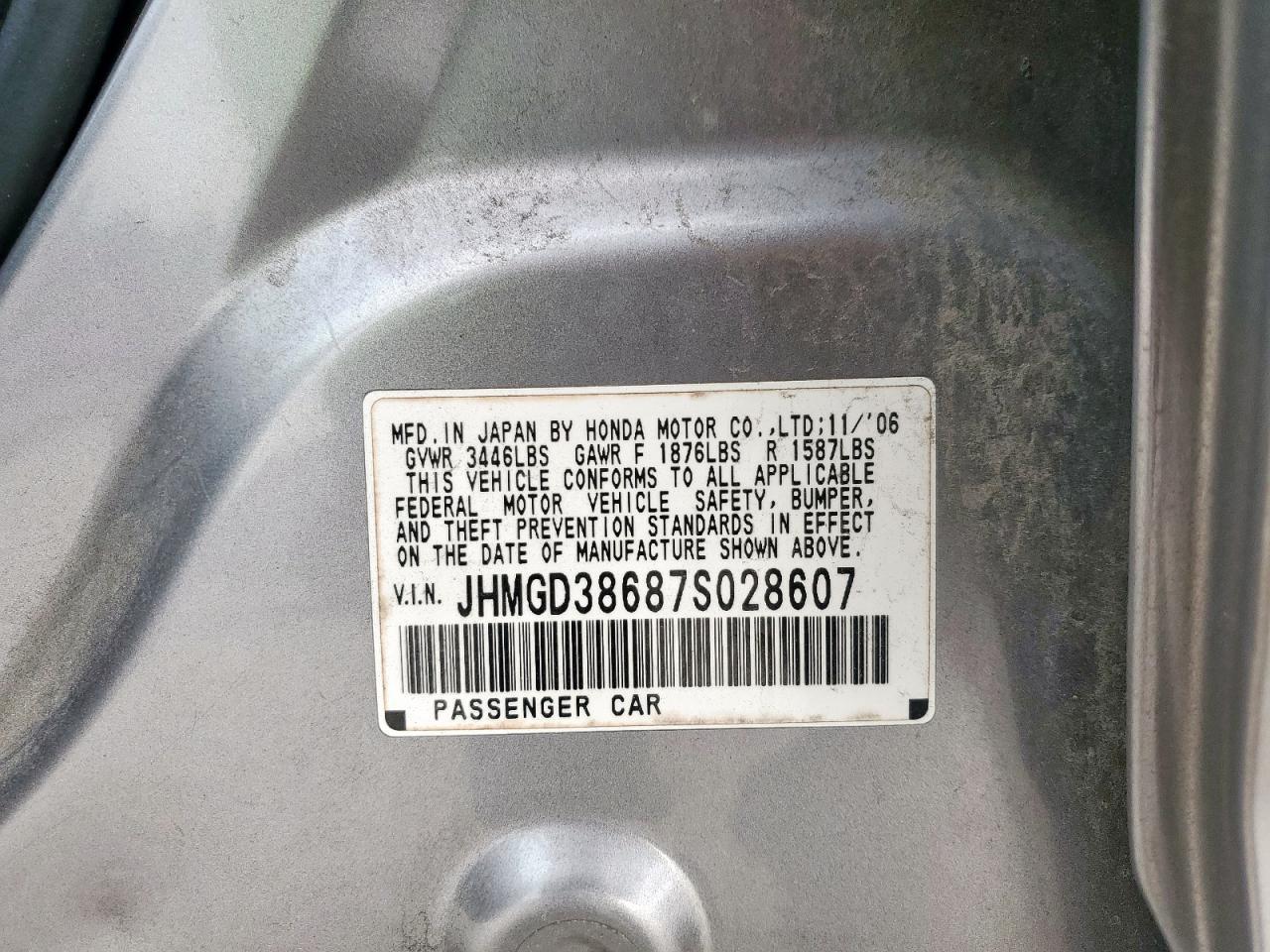 2007 HONDA FIT
