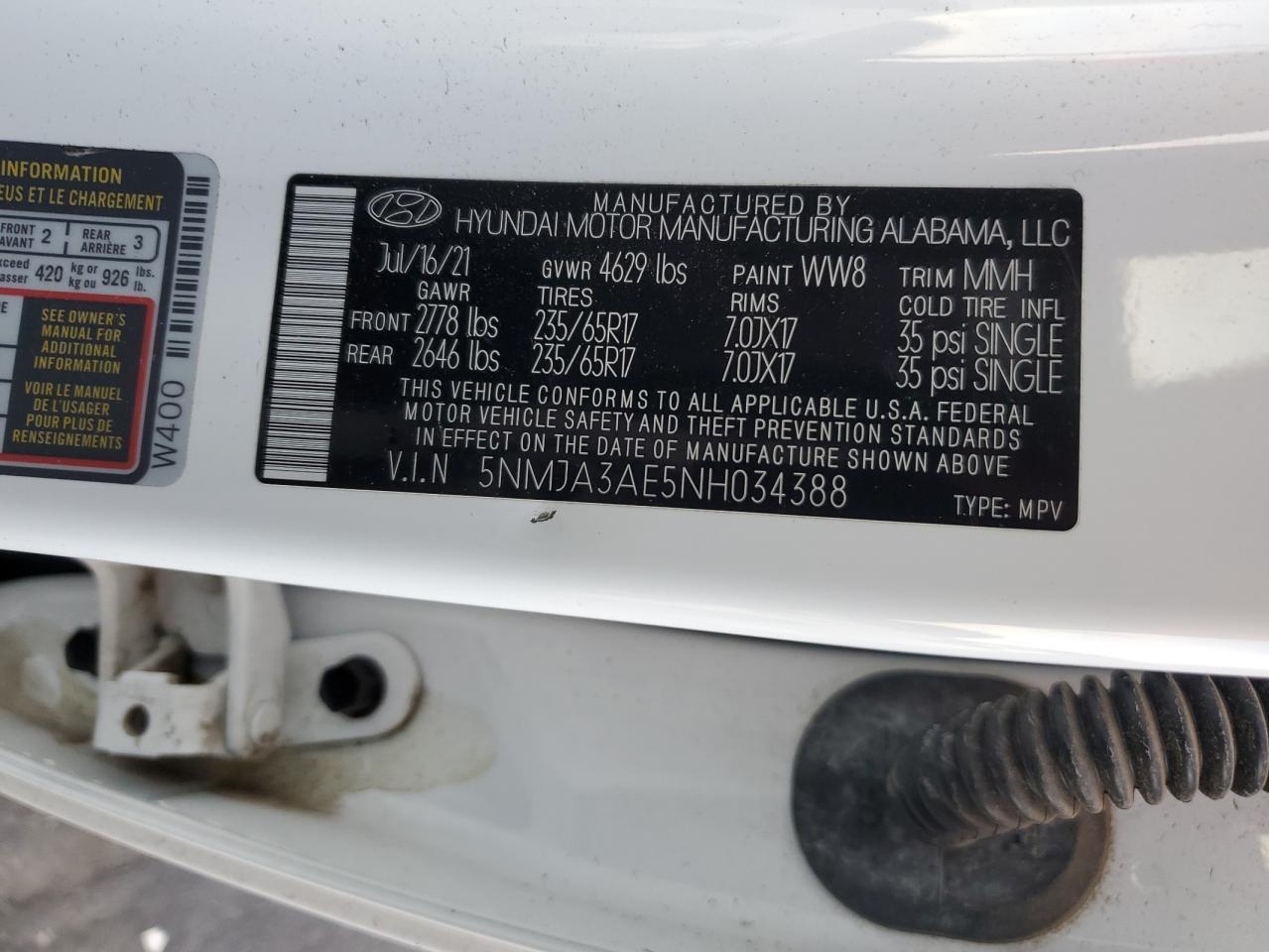 2022 HYUNDAI TUCSON