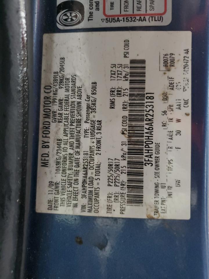 2010 FORD FUSION