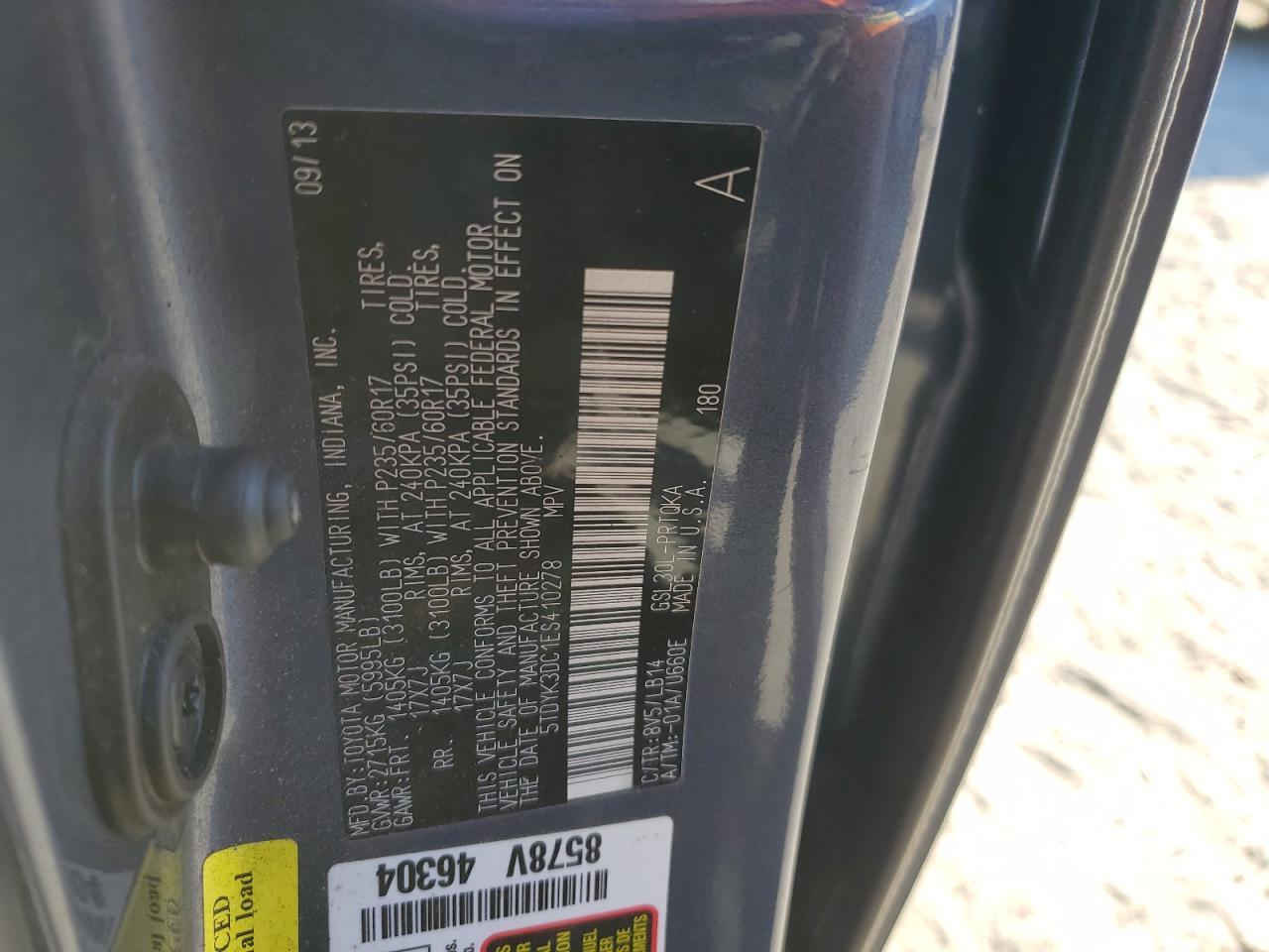 2014 TOYOTA SIENNA