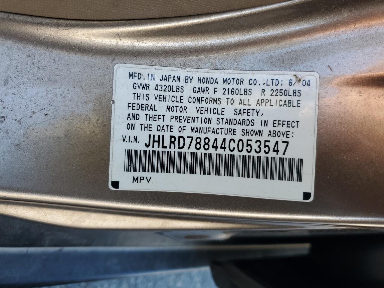 2004 HONDA CR-V