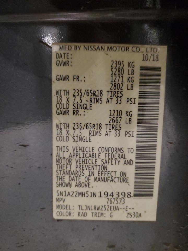 2018 NISSAN MURANO