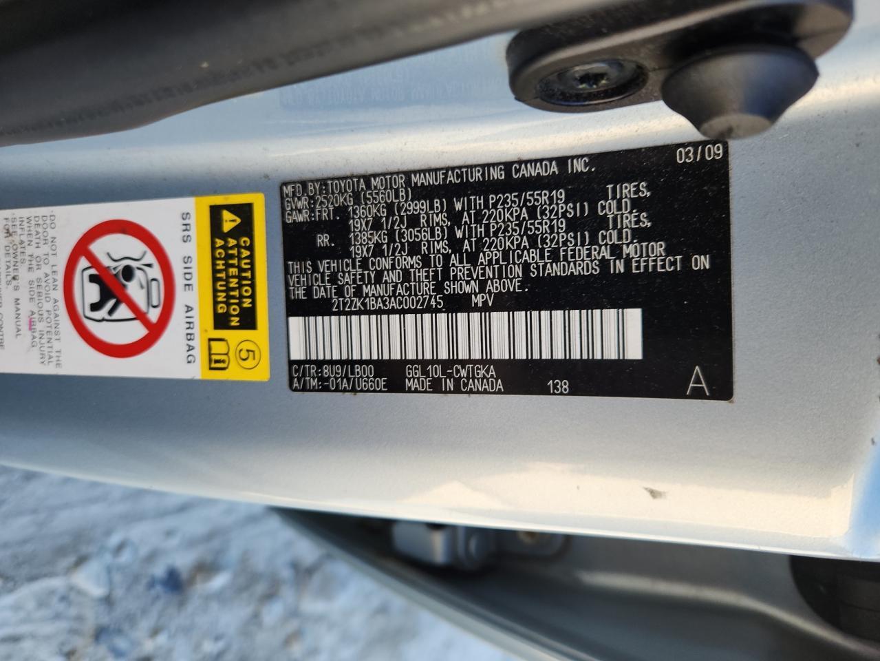 2010 LEXUS RX 350
