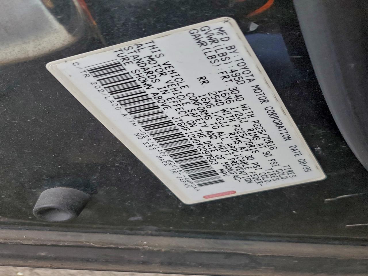 2000 LEXUS Rx 300