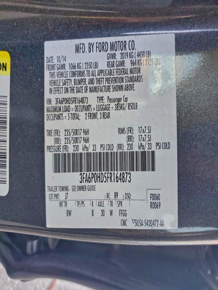 2015 FORD FUSION
