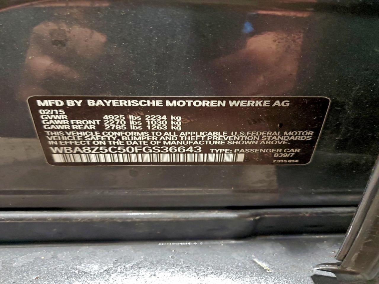 2015 BMW 3 SERIES