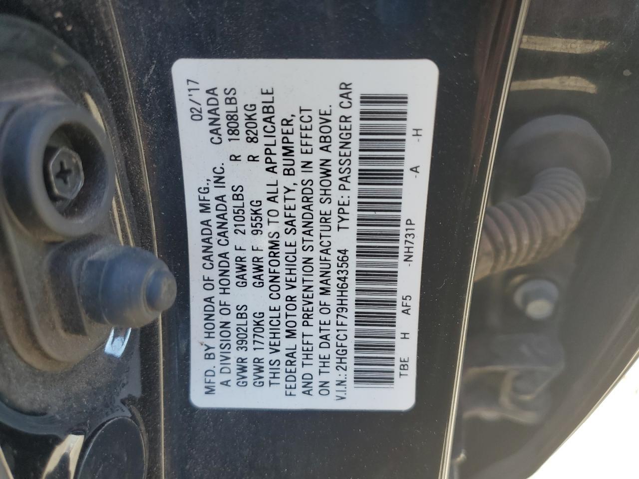 2017 HONDA CIVIC
