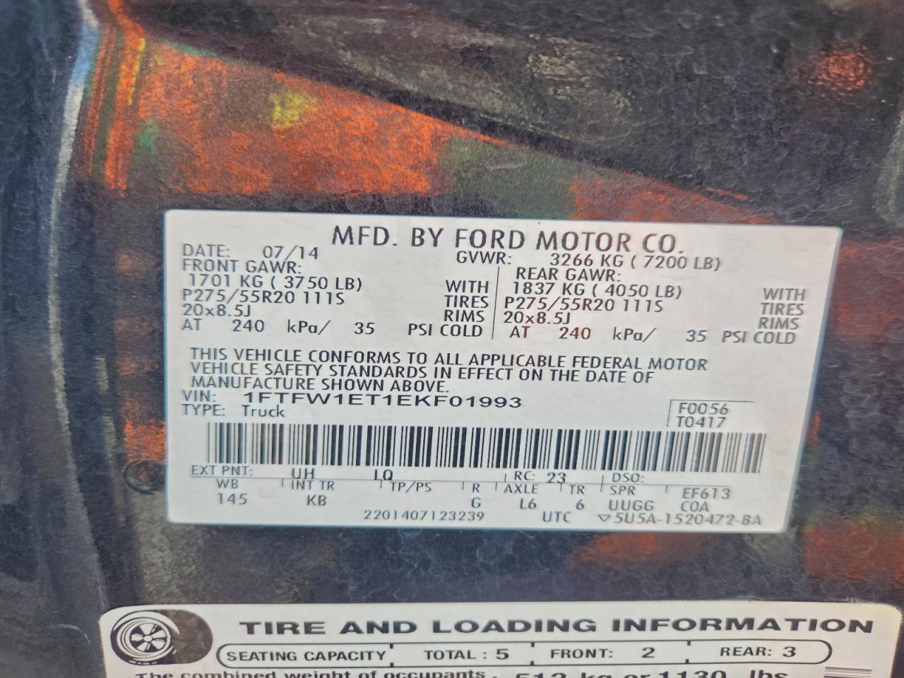 2014 FORD F-150