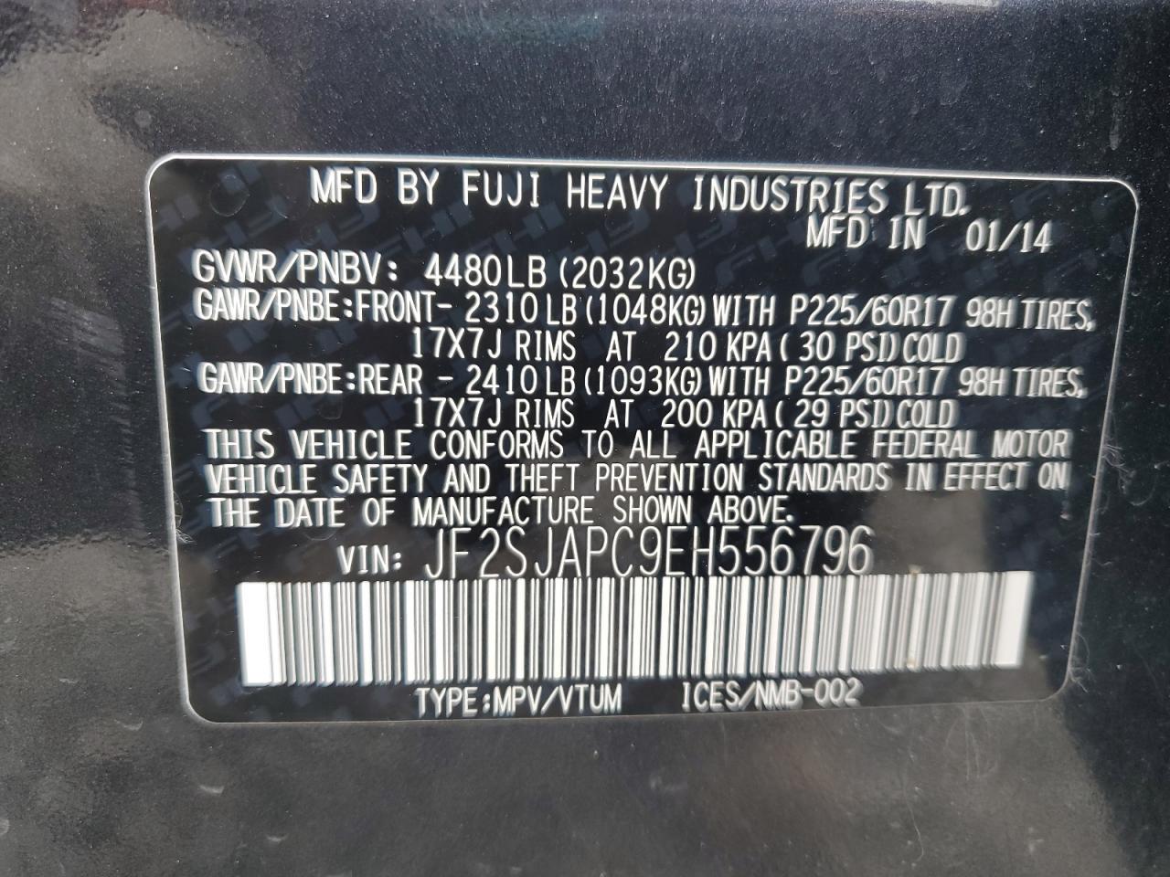 2014 SUBARU FORESTER