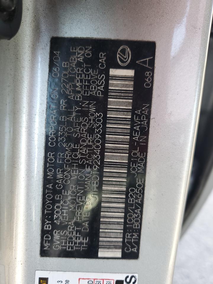 2004 LEXUS IS 300