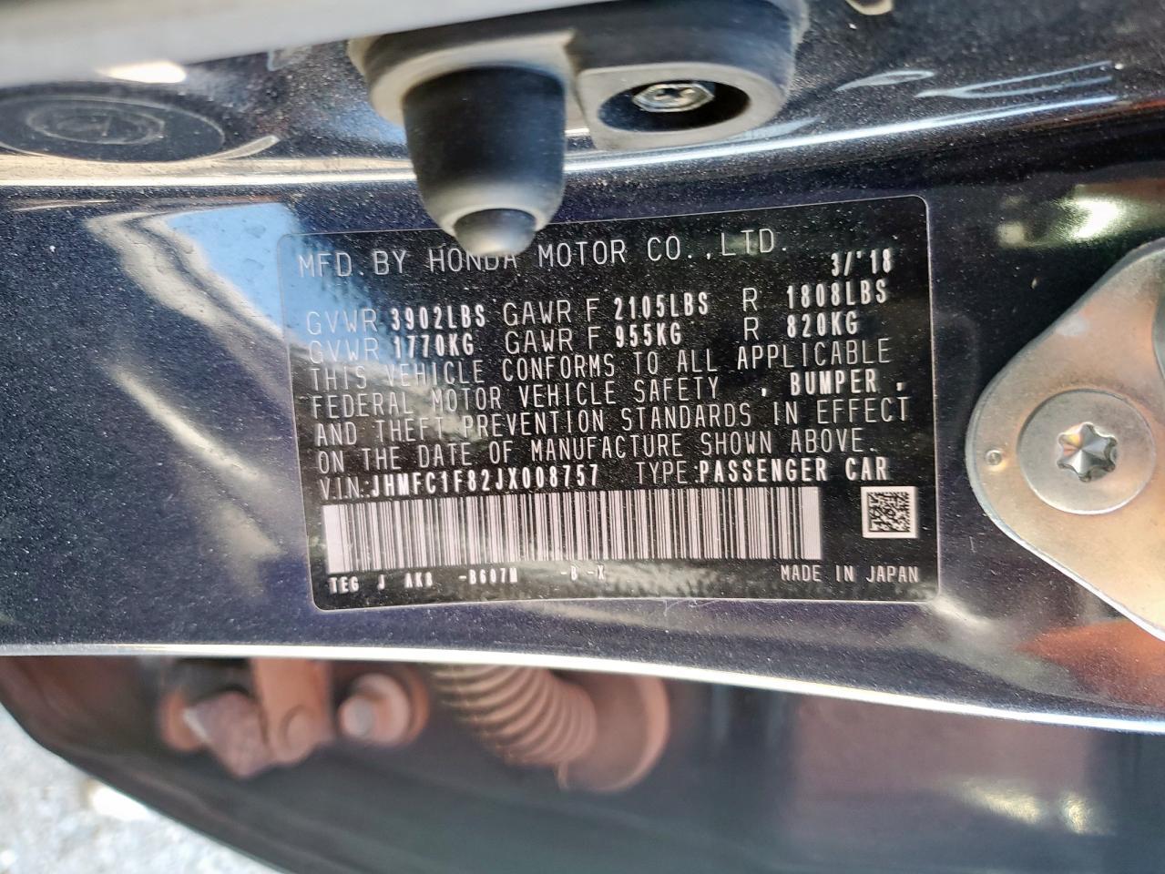 2018 HONDA CIVIC