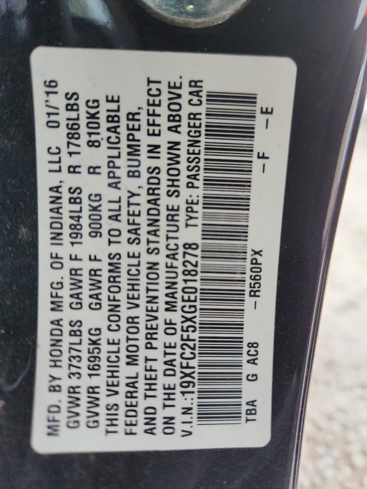 2016 HONDA CIVIC