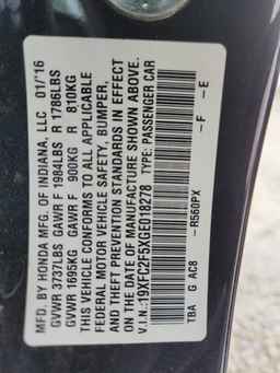 2016 HONDA CIVIC