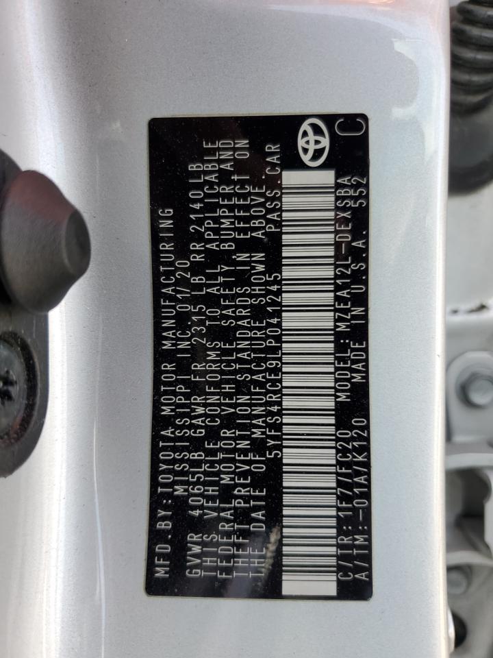 2020 TOYOTA COROLLA