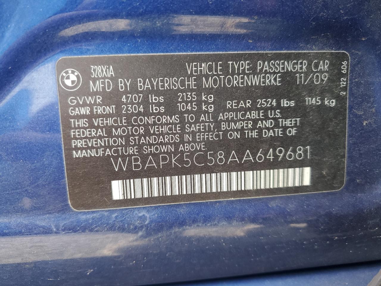 2010 BMW 3 SERIES