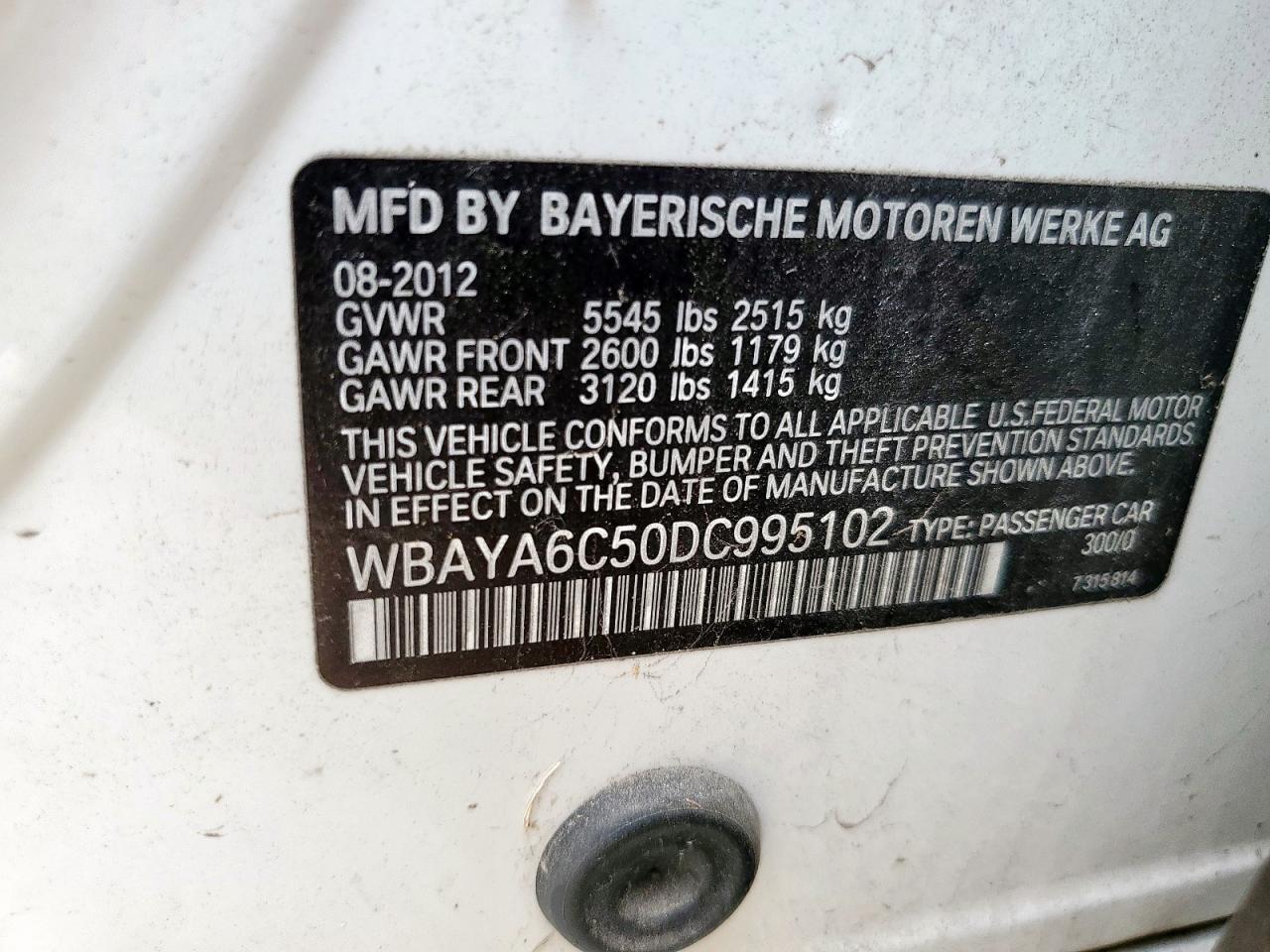 2013 BMW 7 series