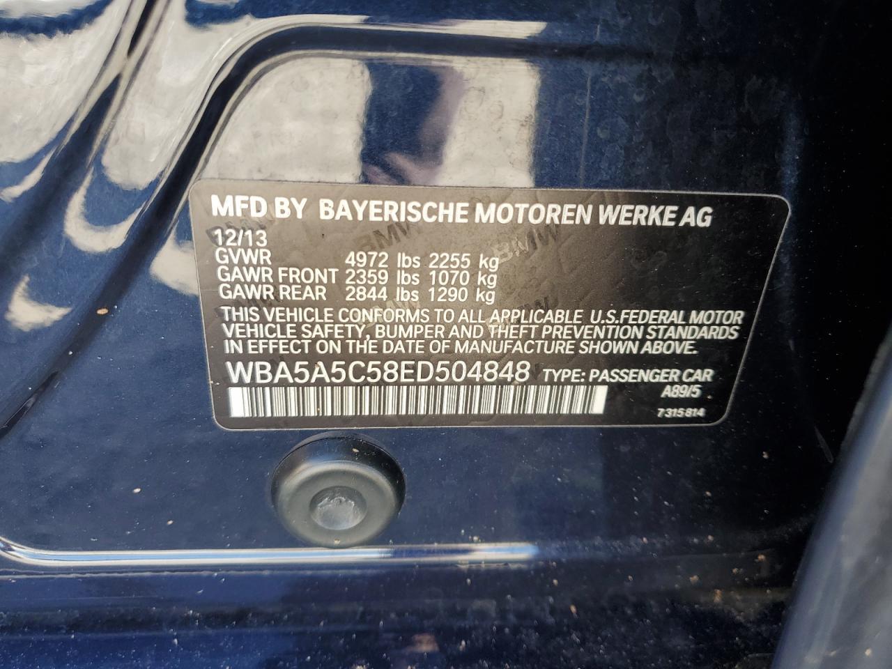 2014 BMW 5 series