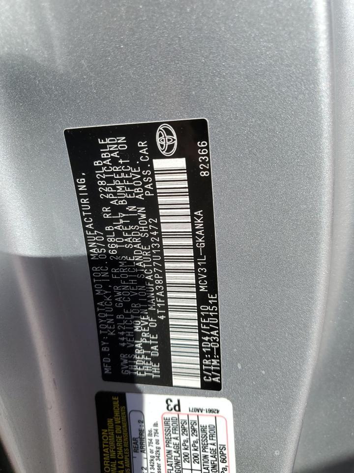 2007 TOYOTA CAMRY
