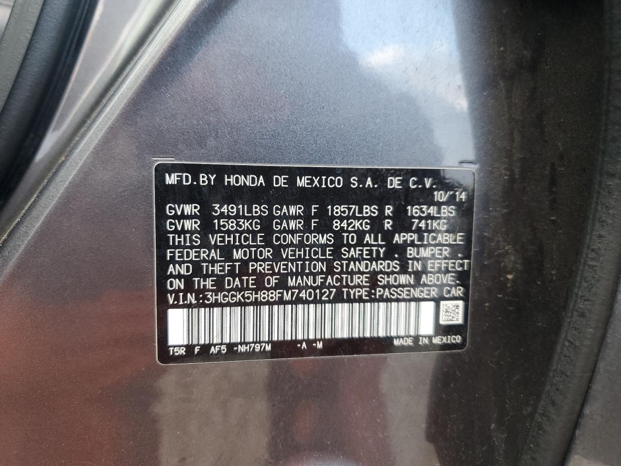 2015 HONDA FIT