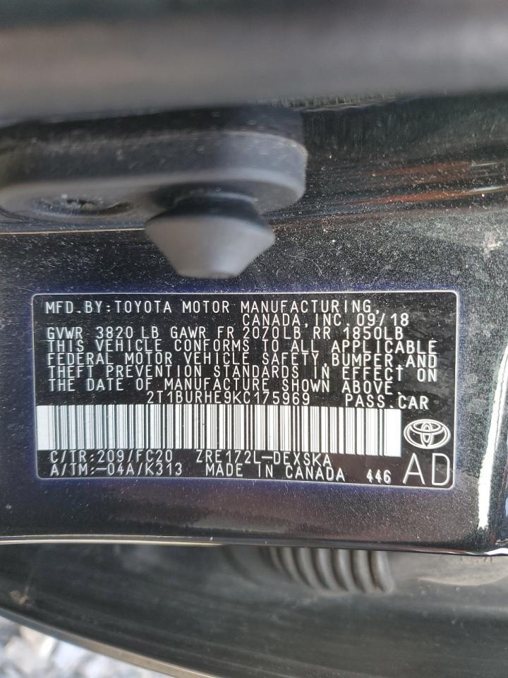 2019 TOYOTA COROLLA