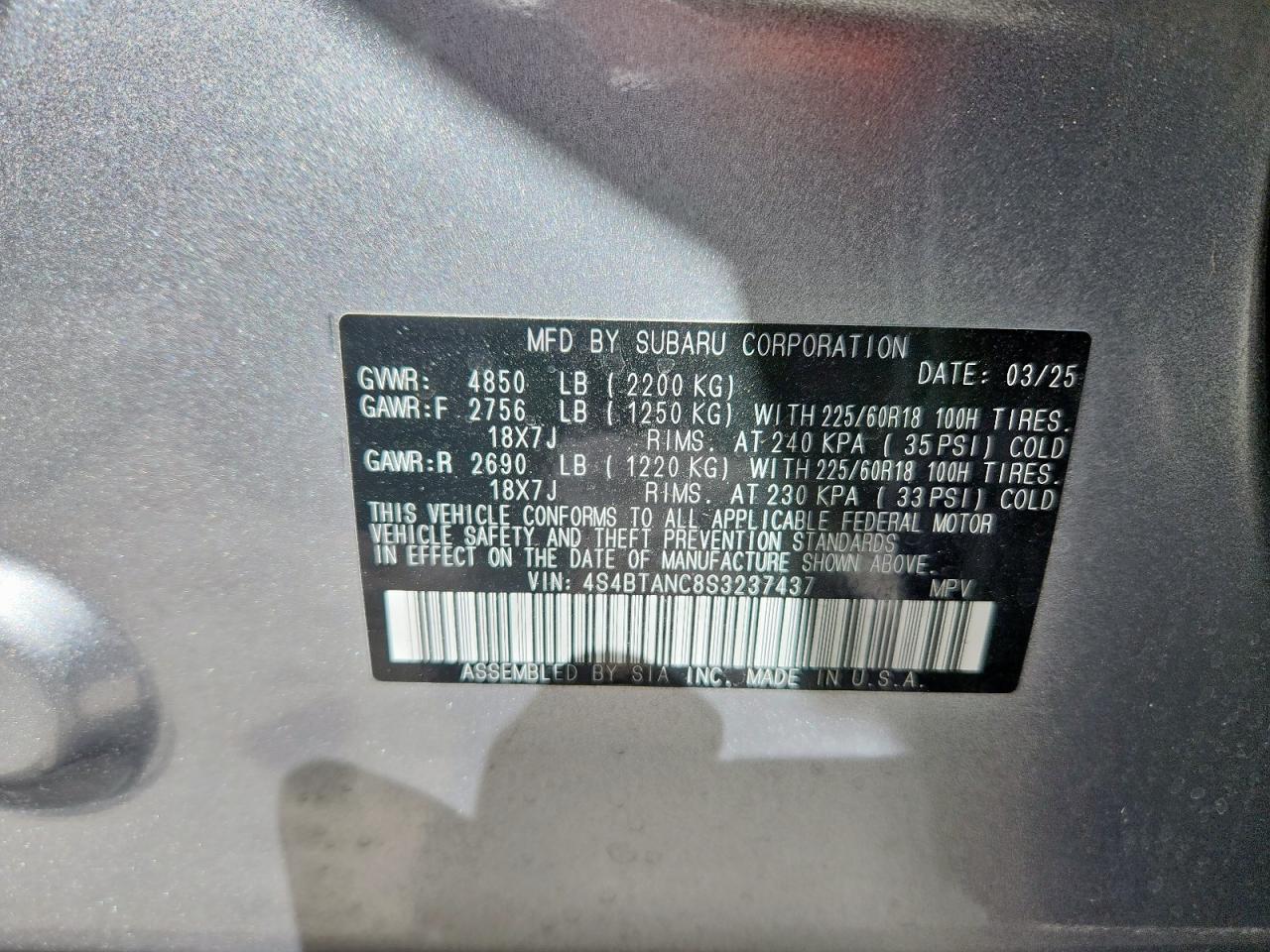 2025 SUBARU Outback
