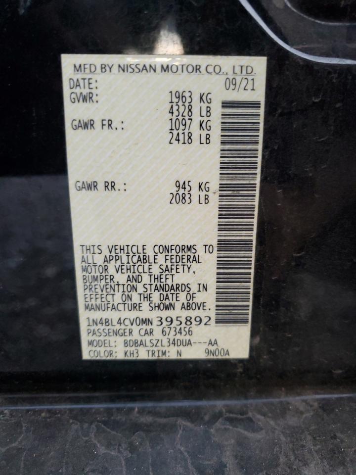 2021 NISSAN ALTIMA