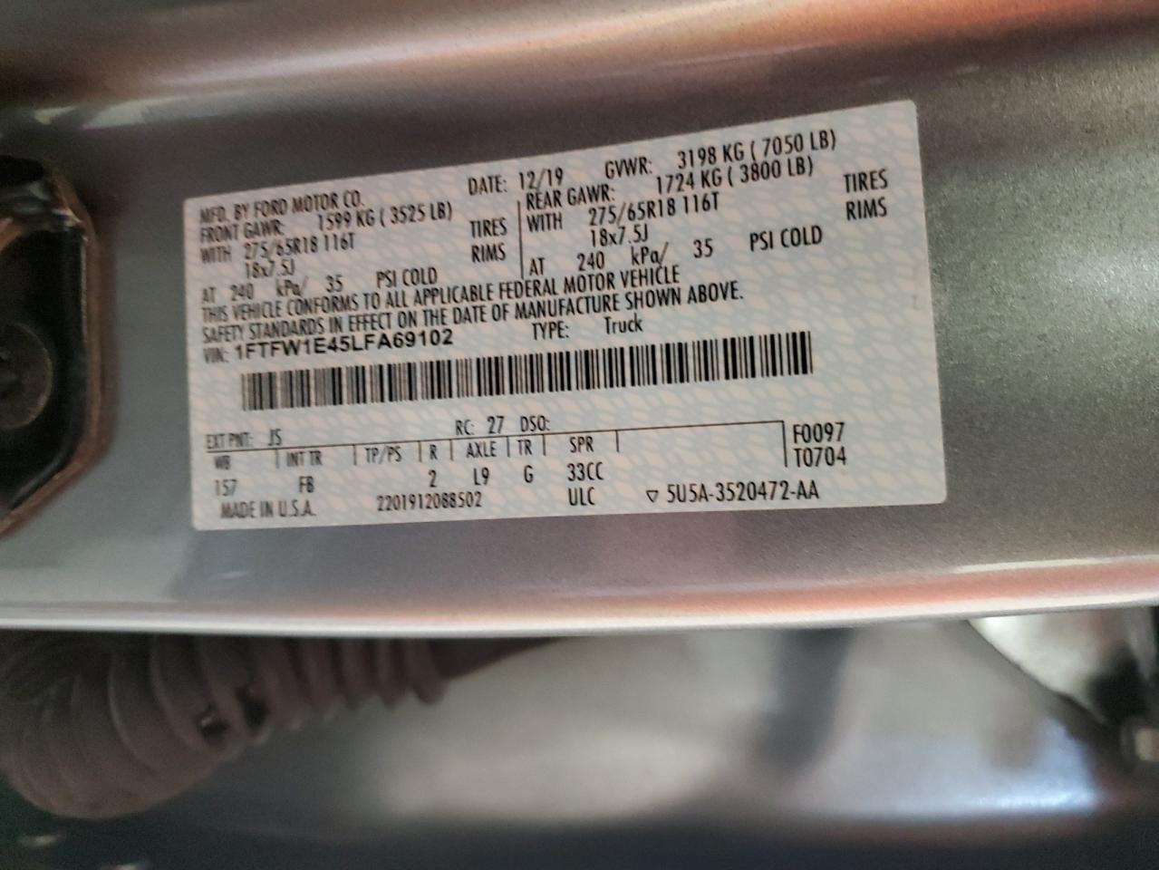 2020 FORD F-150