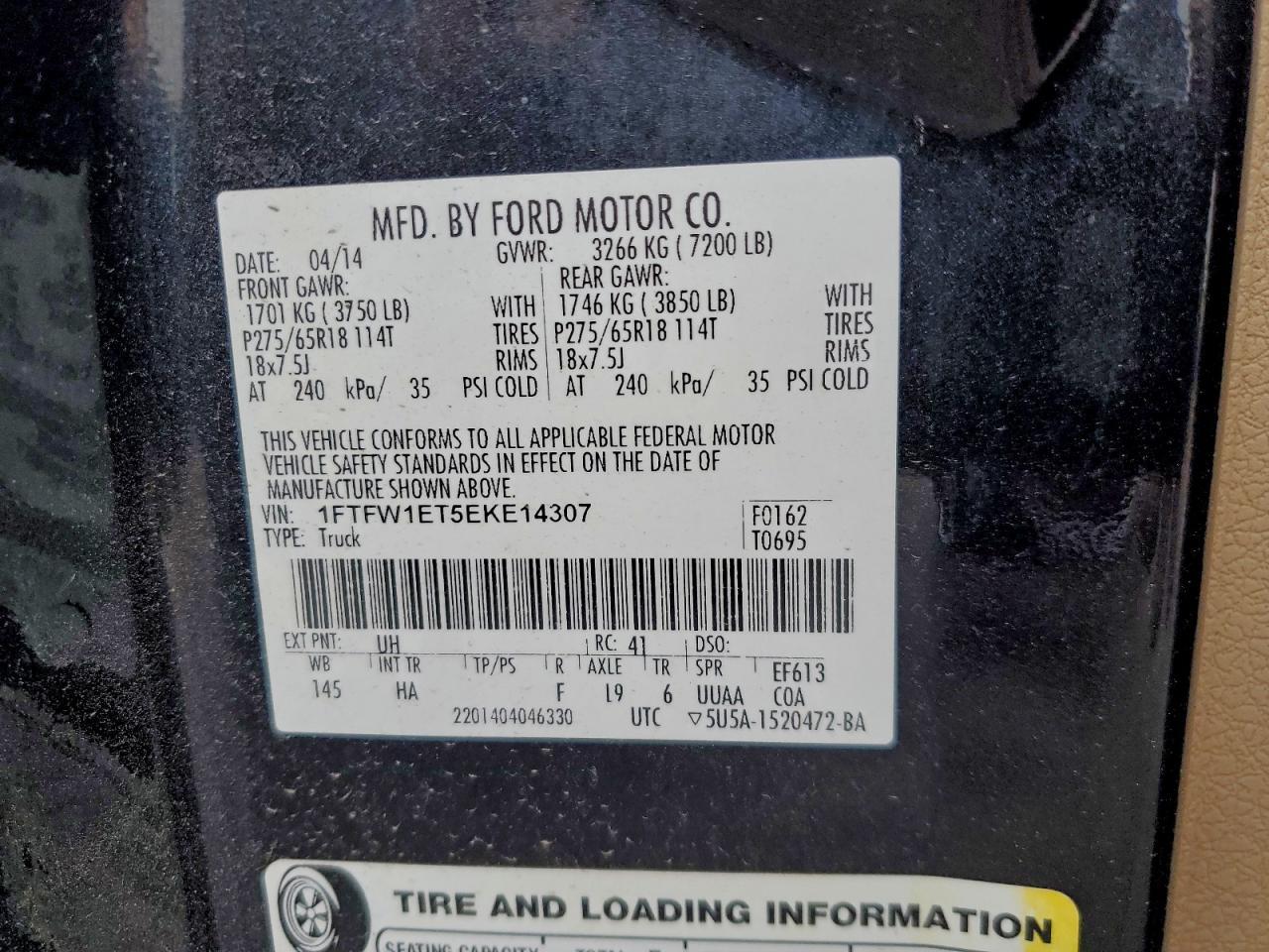 2014 FORD F-150