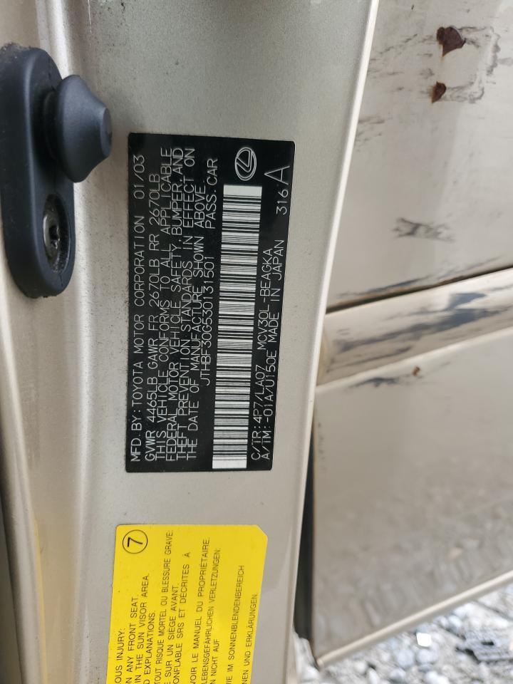 2003 LEXUS Es 300