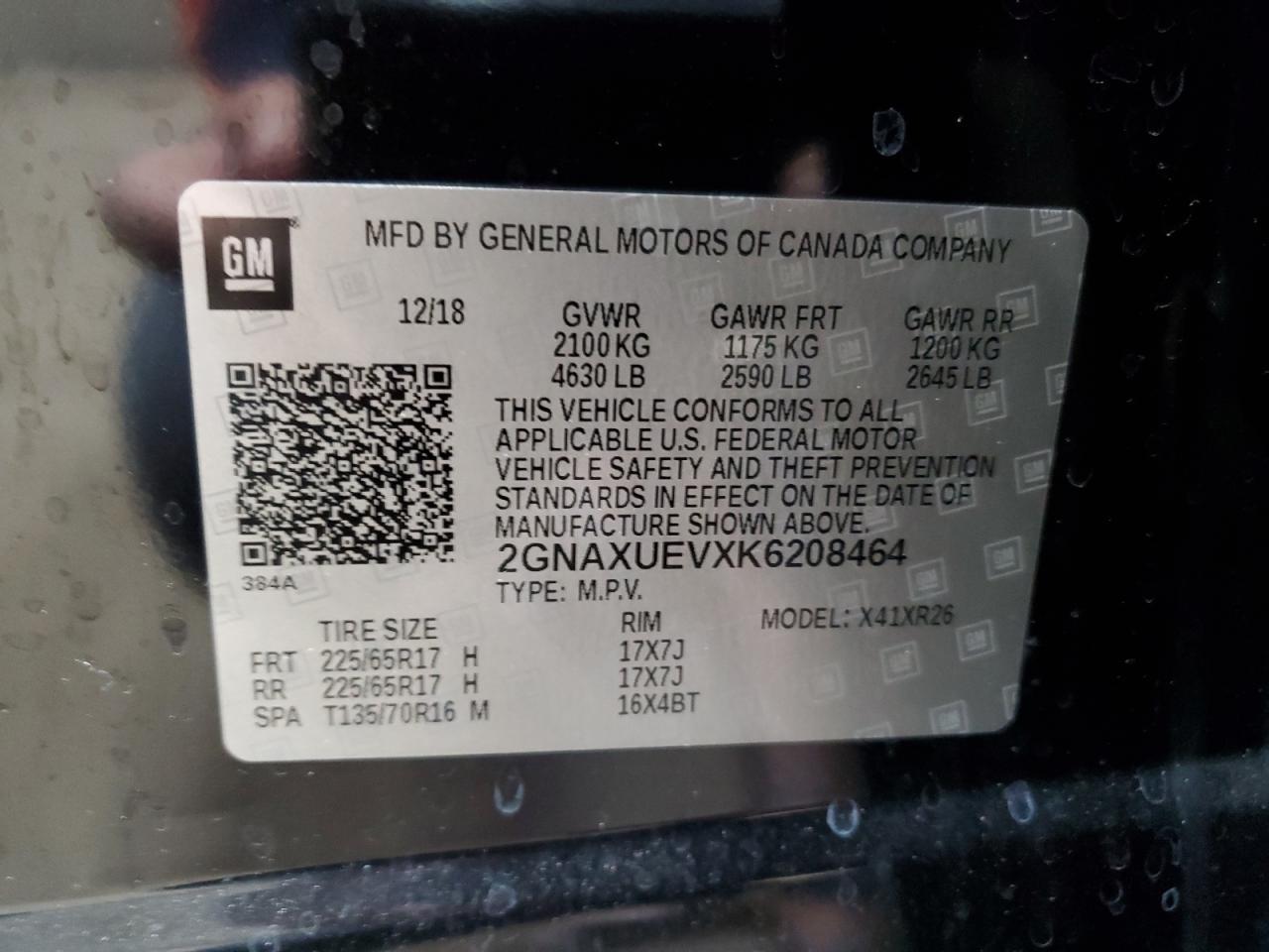 2019 CHEVROLET EQUINOX