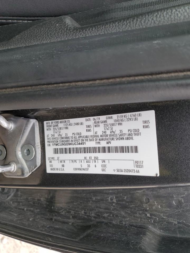 2019 FORD ESCAPE