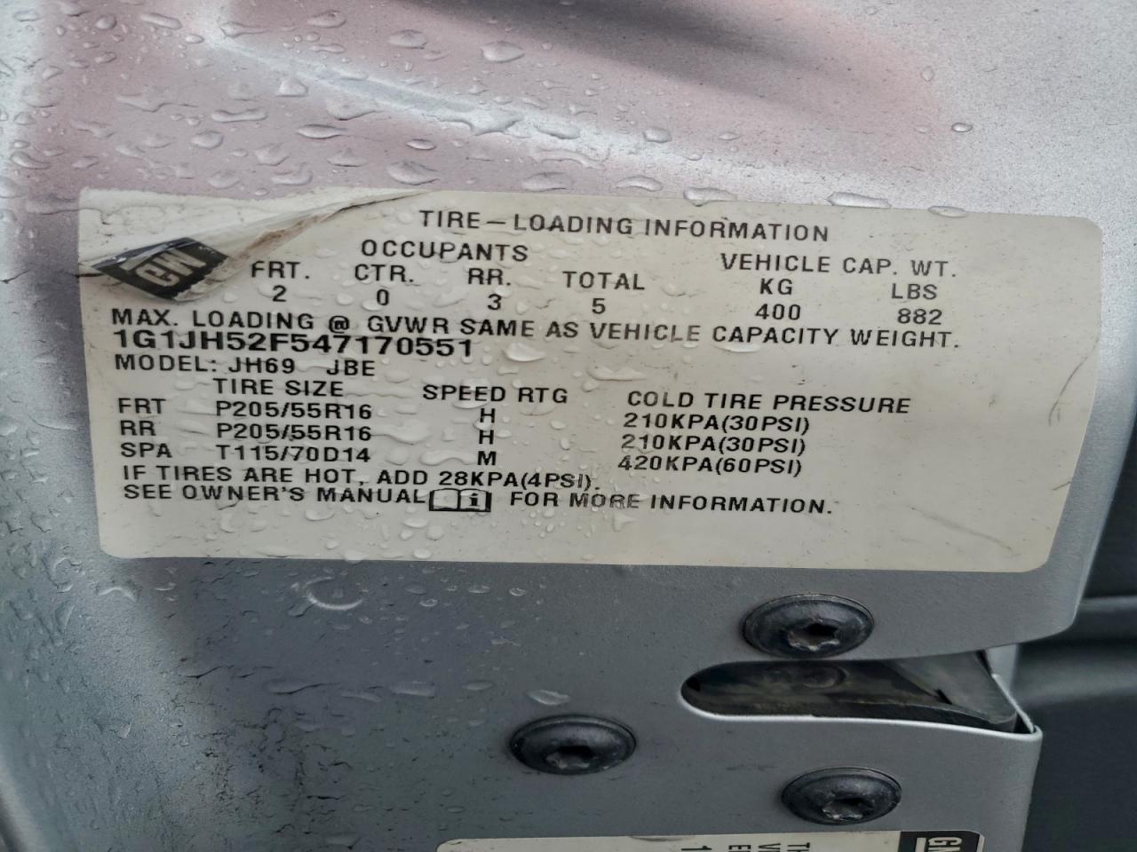2004 CHEVROLET Cavalier