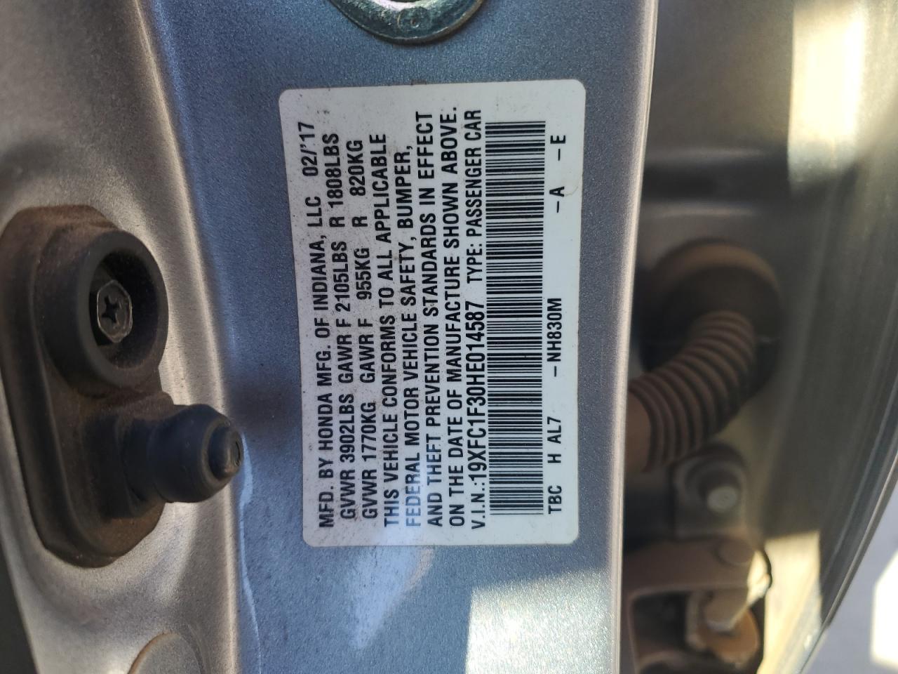 2017 HONDA CIVIC