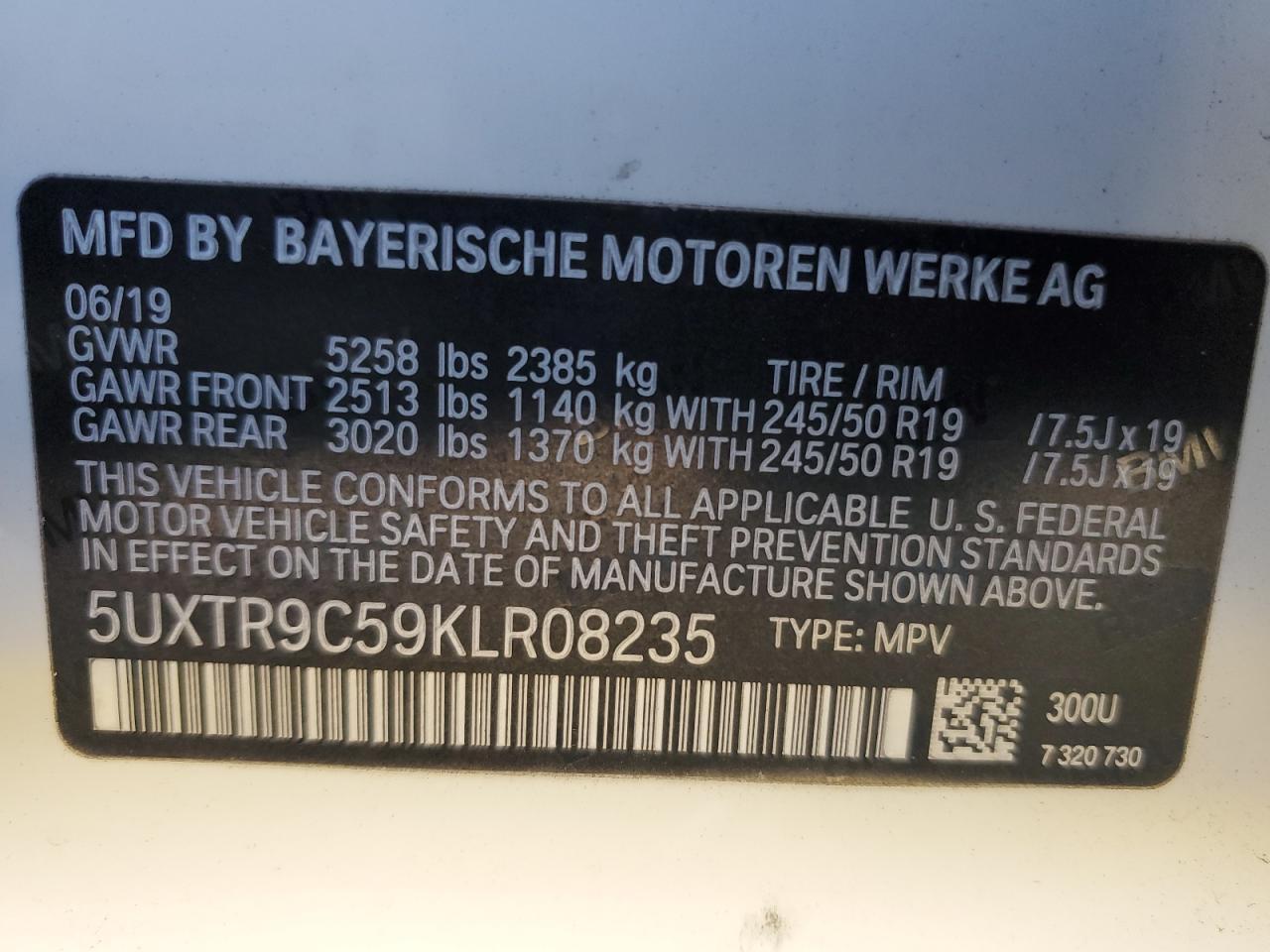 2019 BMW X3
