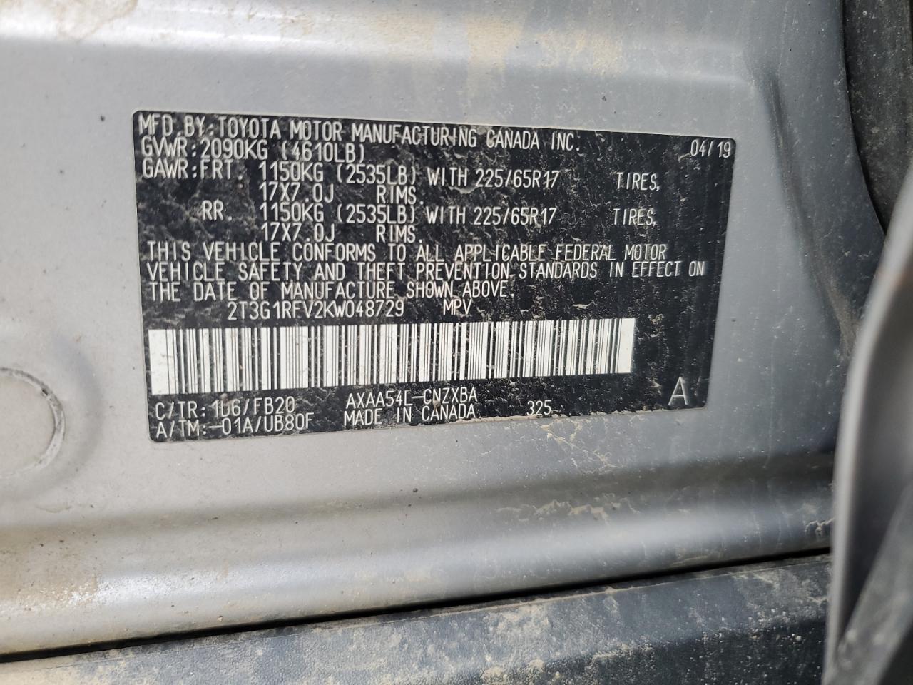 2019 TOYOTA RAV4