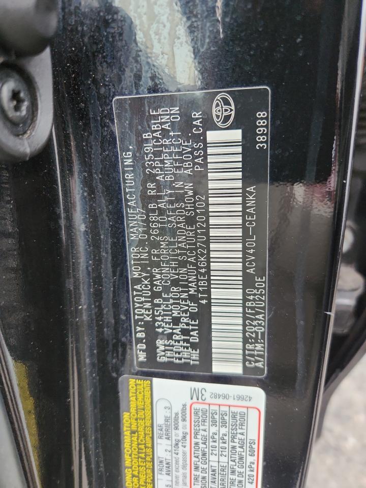2007 TOYOTA CAMRY