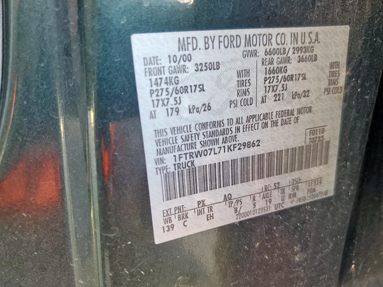 2001 FORD F-150