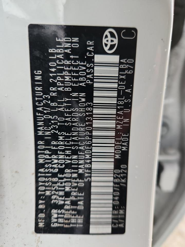 2023 TOYOTA COROLLA