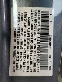 2013 HONDA CIVIC