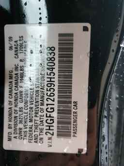 2009 HONDA CIVIC