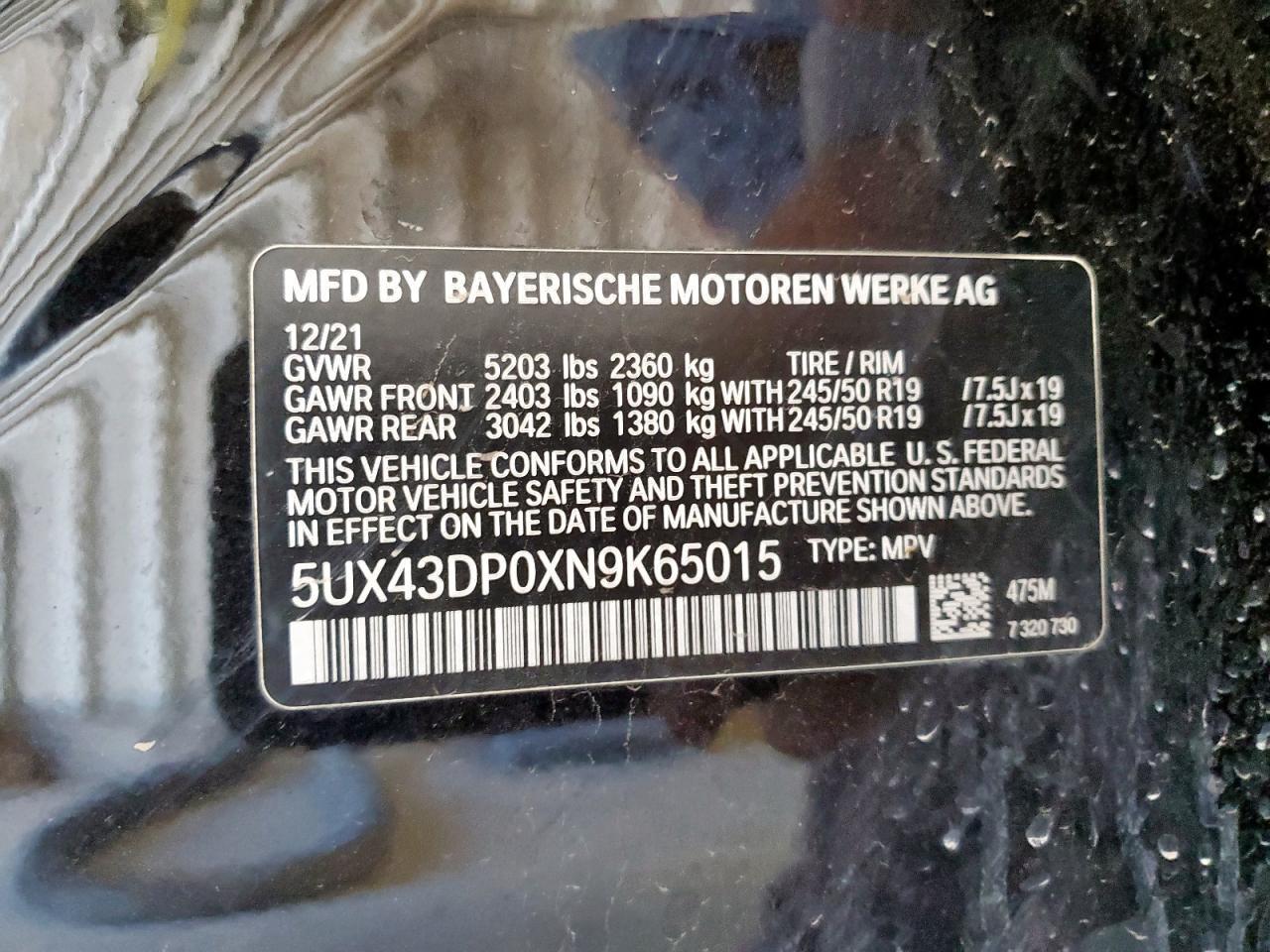 2022 BMW X3