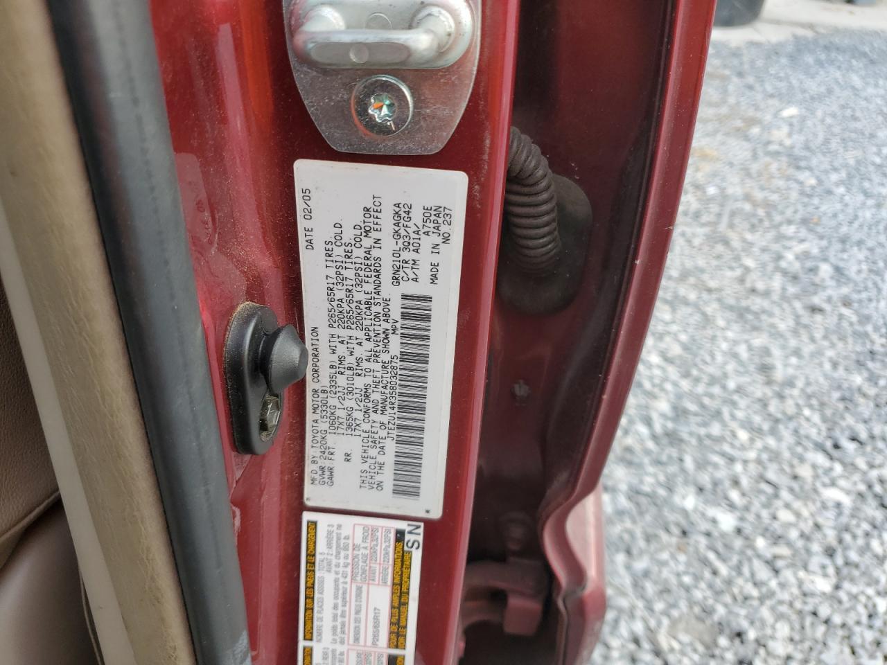 2005 TOYOTA 4Runner