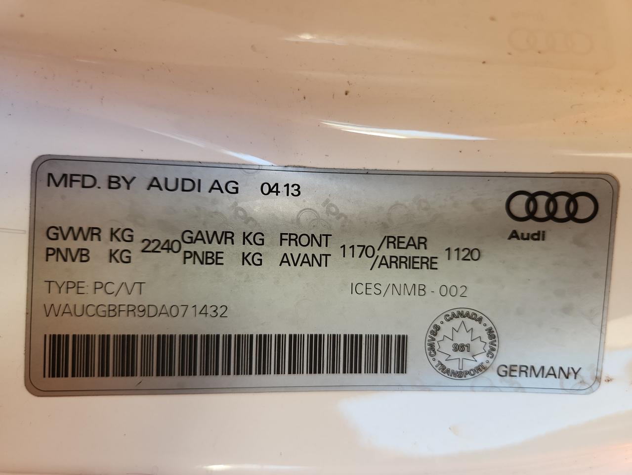 2013 AUDI S5