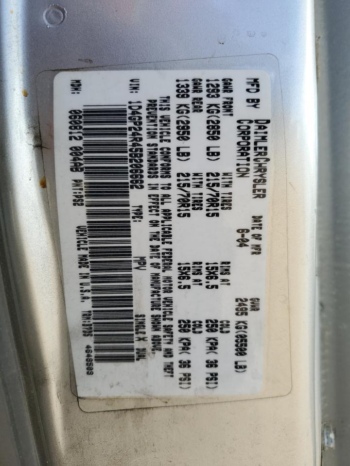 2005 DODGE GRAND CARAVAN