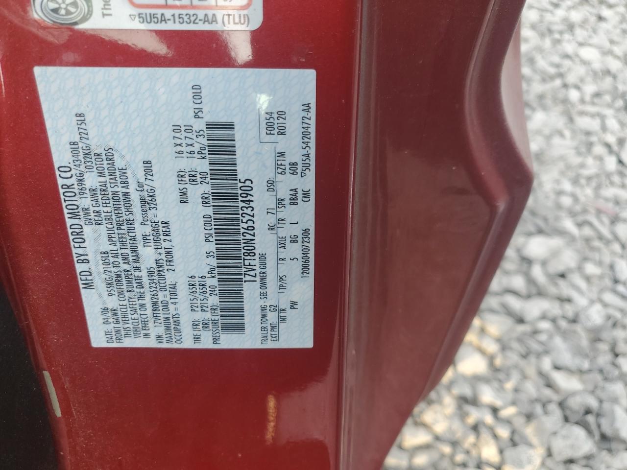 2006 FORD MUSTANG