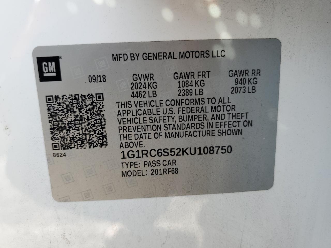 2019 CHEVROLET VOLT