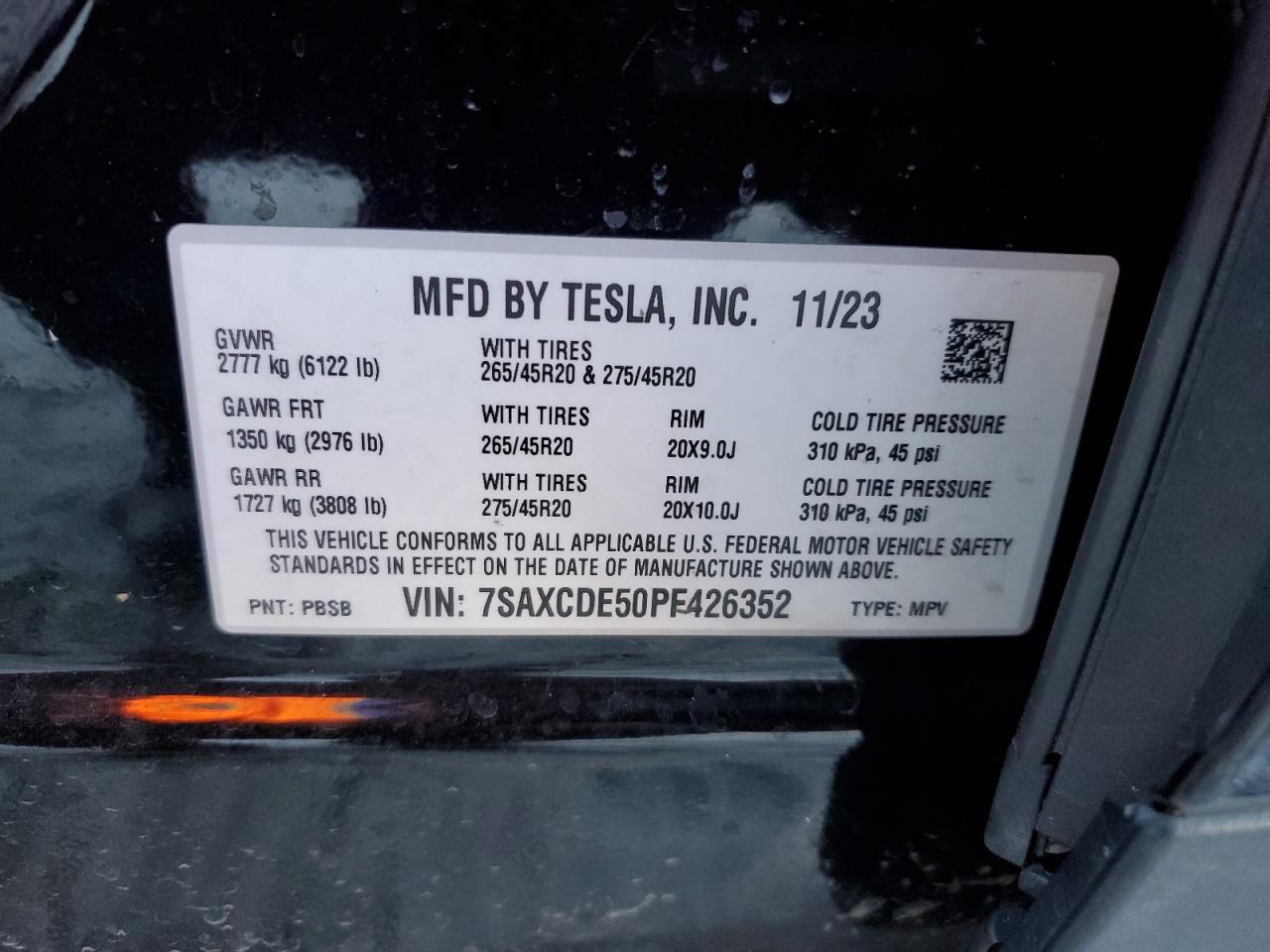 2023 TESLA MODEL X